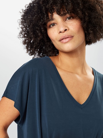 KAFFE CURVE Shirt 'Clina' in Blauw