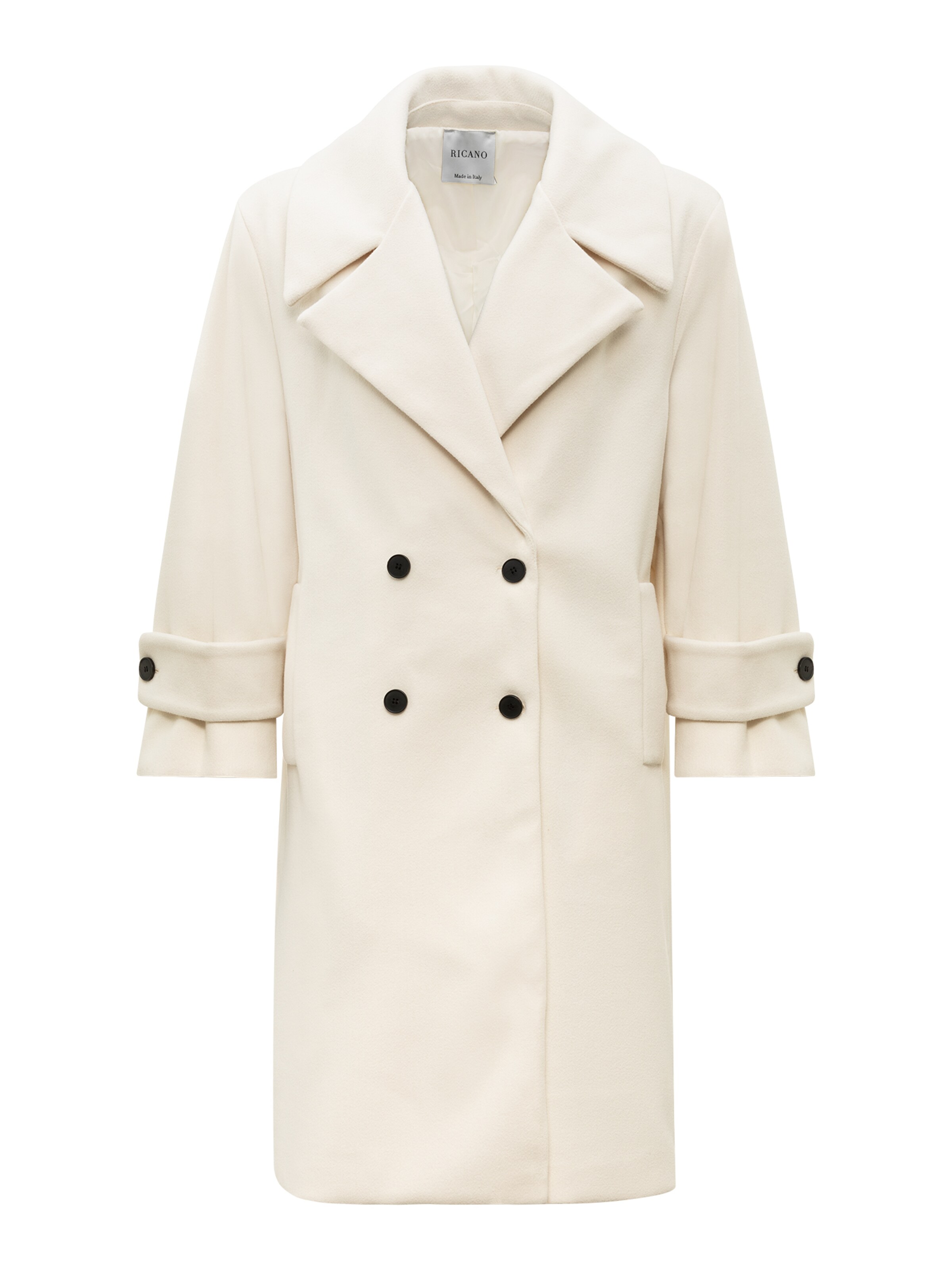 RICANO Between-Seasons Coat 'Silvana' in White: front