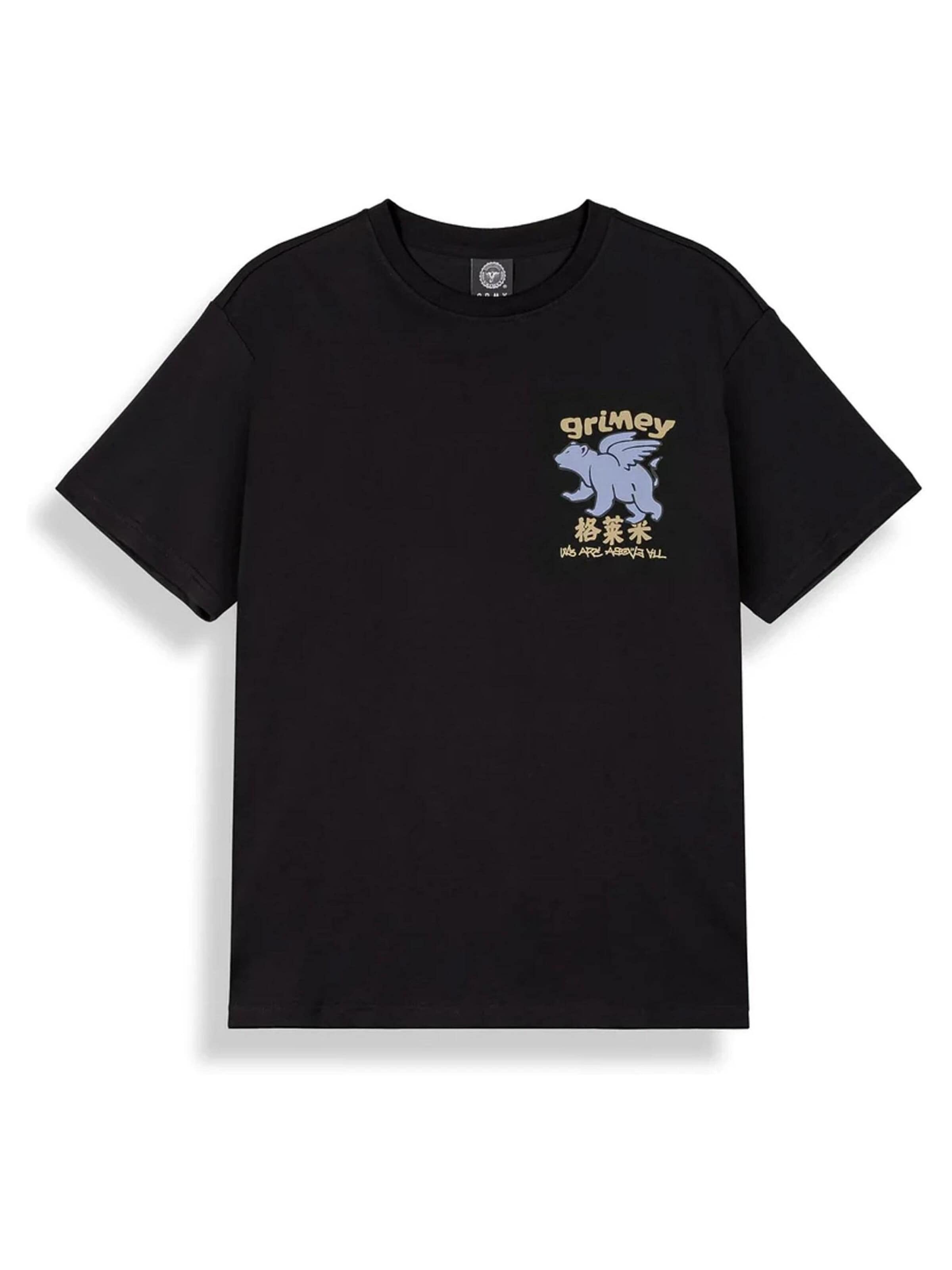 Grimey - Camiseta 'Camiseta grimey negra concreat jungle we are above all regular tee' en negro: frente
