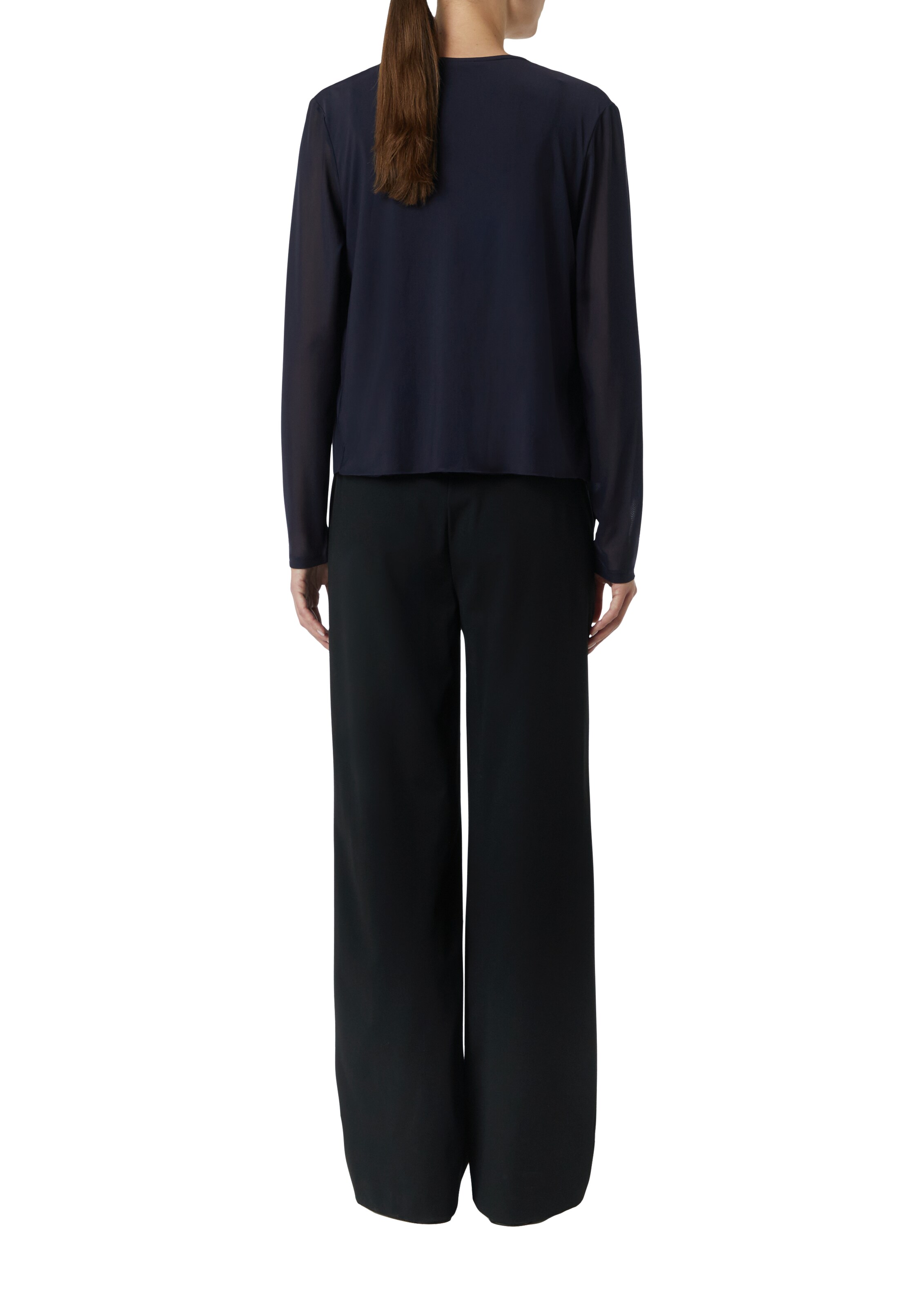 COMMA Πλεκτή ζακέτα σε μπλε: πίσω