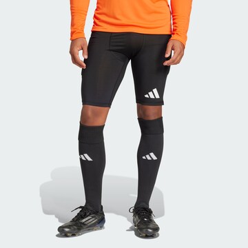 Skinny Pantalon de sport 'Squadra 25' ADIDAS PERFORMANCE en noir : devant