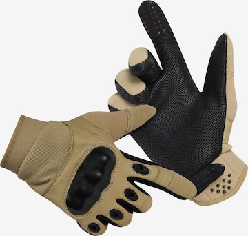 normani Full Finger Gloves ' Delta Force ' in Beige: front