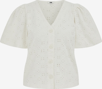 WE FashionBluza - bijela boja: prednji dio