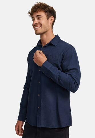 Coupe regular Chemise 'Caix' INDICODE JEANS en bleu