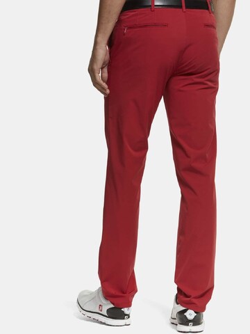 Coupe slim Pantalon chino 'Augusta' MEYER en rouge