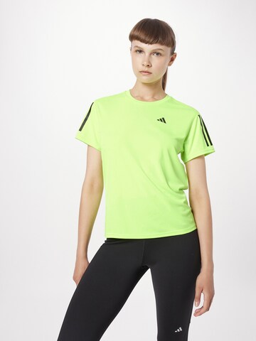 T-shirt fonctionnel 'Own The Run' ADIDAS PERFORMANCE en vert : devant