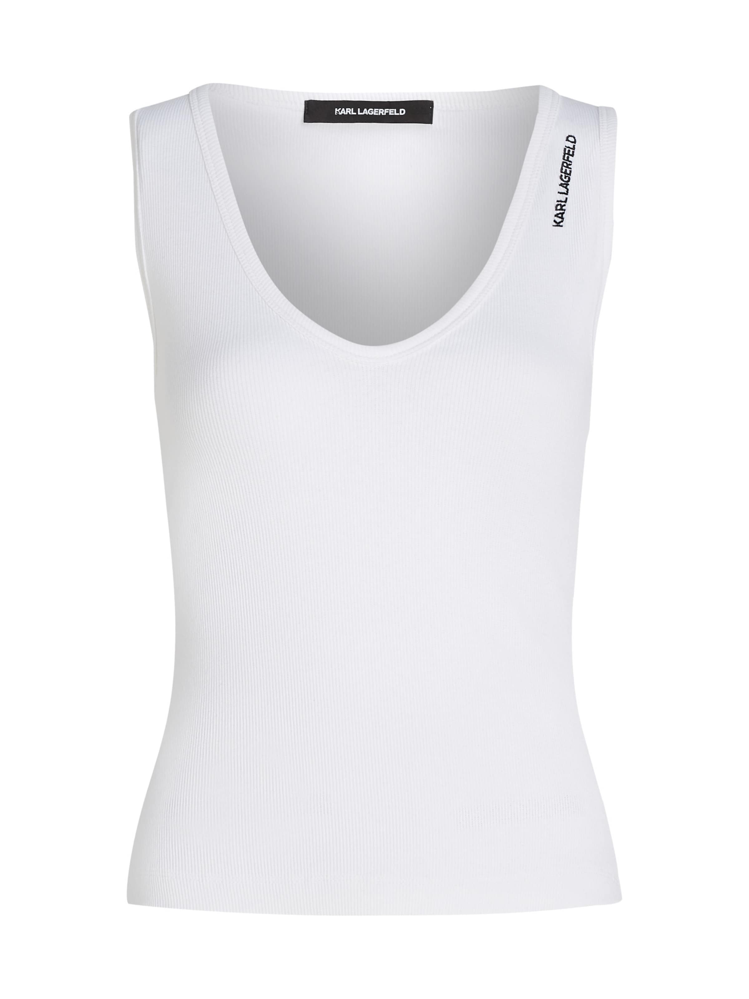 Karl Lagerfeld Top in Weiß: Vorderseite
