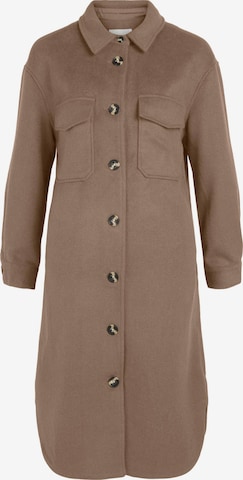 OBJECT Ανοιξιάτικο και φθινοπωρινό παλτό 'Ella' σε καφέ: μπροστά