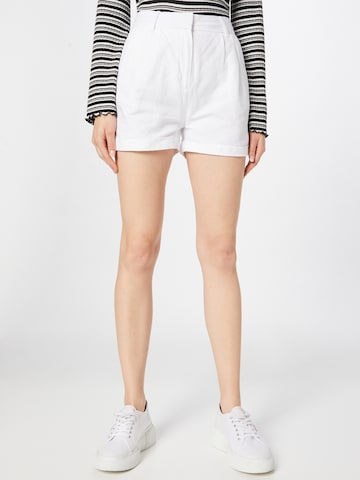 Superdry Regular Панталон с набор 'STUDIOS LINEN' в бяло: отпред