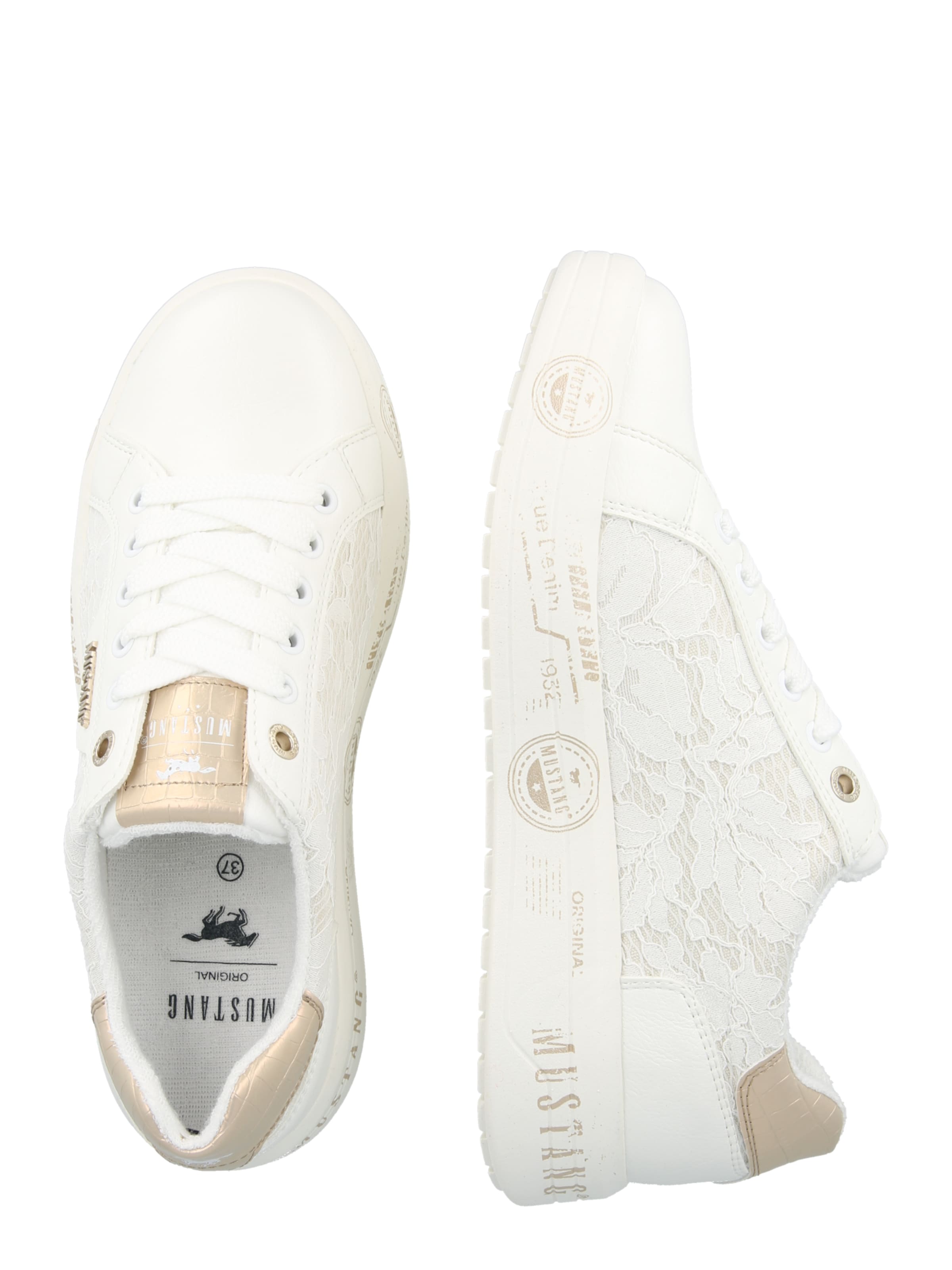 MUSTANG Низкие кроссовки в Белый