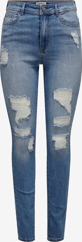ONLY Jeans 'WAUW' in Blauw: voorkant