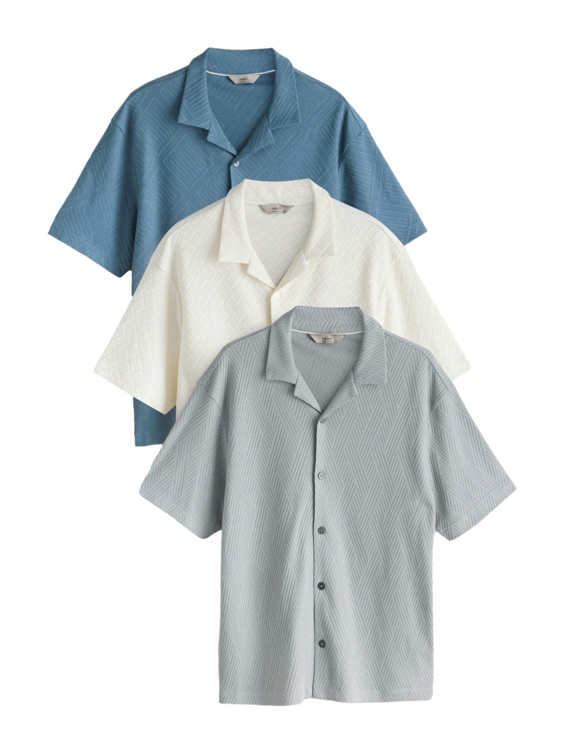Next Hemd in Blau: Vorderseite