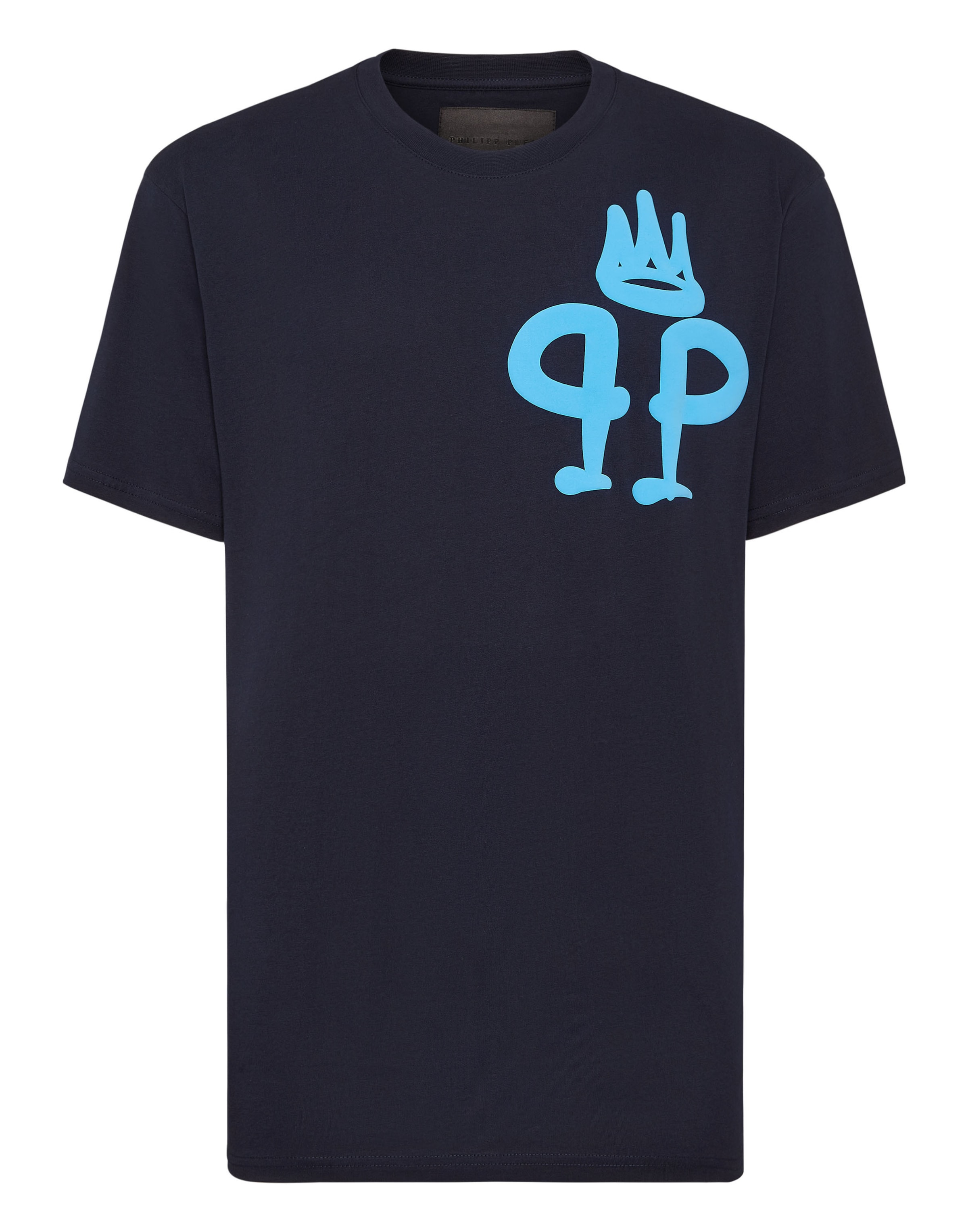 Philipp Plein T-Shirt 'King' in Blau: Vorderseite