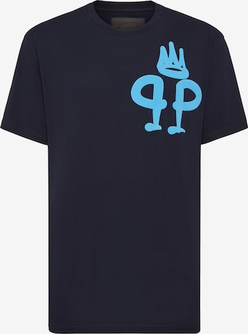 Philipp Plein T-Shirt 'King' in Blau: Vorderseite