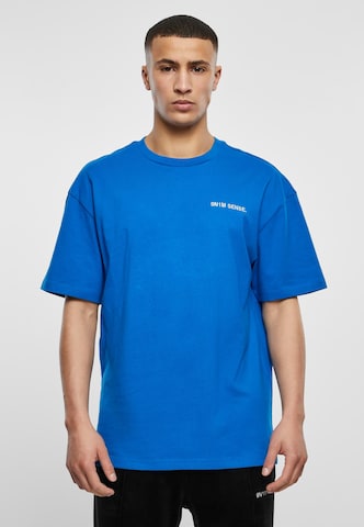 9N1M SENSE Shirt 'Dont't Give Up' in Blauw: voorkant