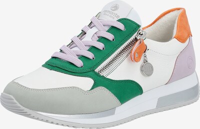 Sneaker bassa REMONTE di colore grigio / verde / corallo / bianco, Visualizzazione prodotti