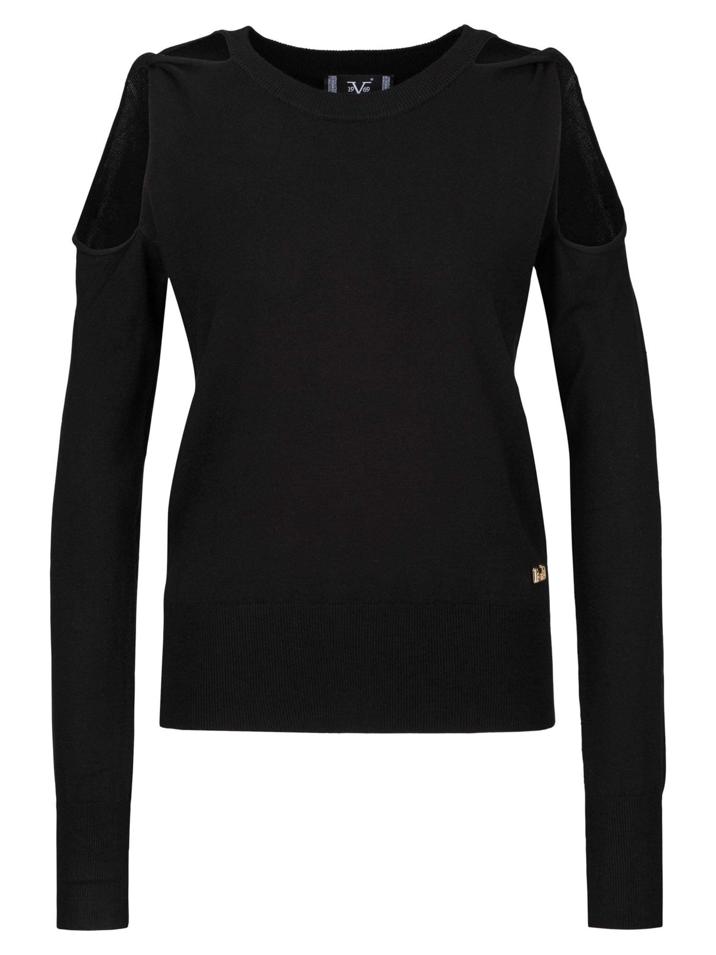 Pullover &#x27;Aloisa&#x27; di 19V69 ITALIA in nero: frontale