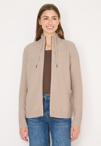 CECIL Knit Cardigan in Beige: front
