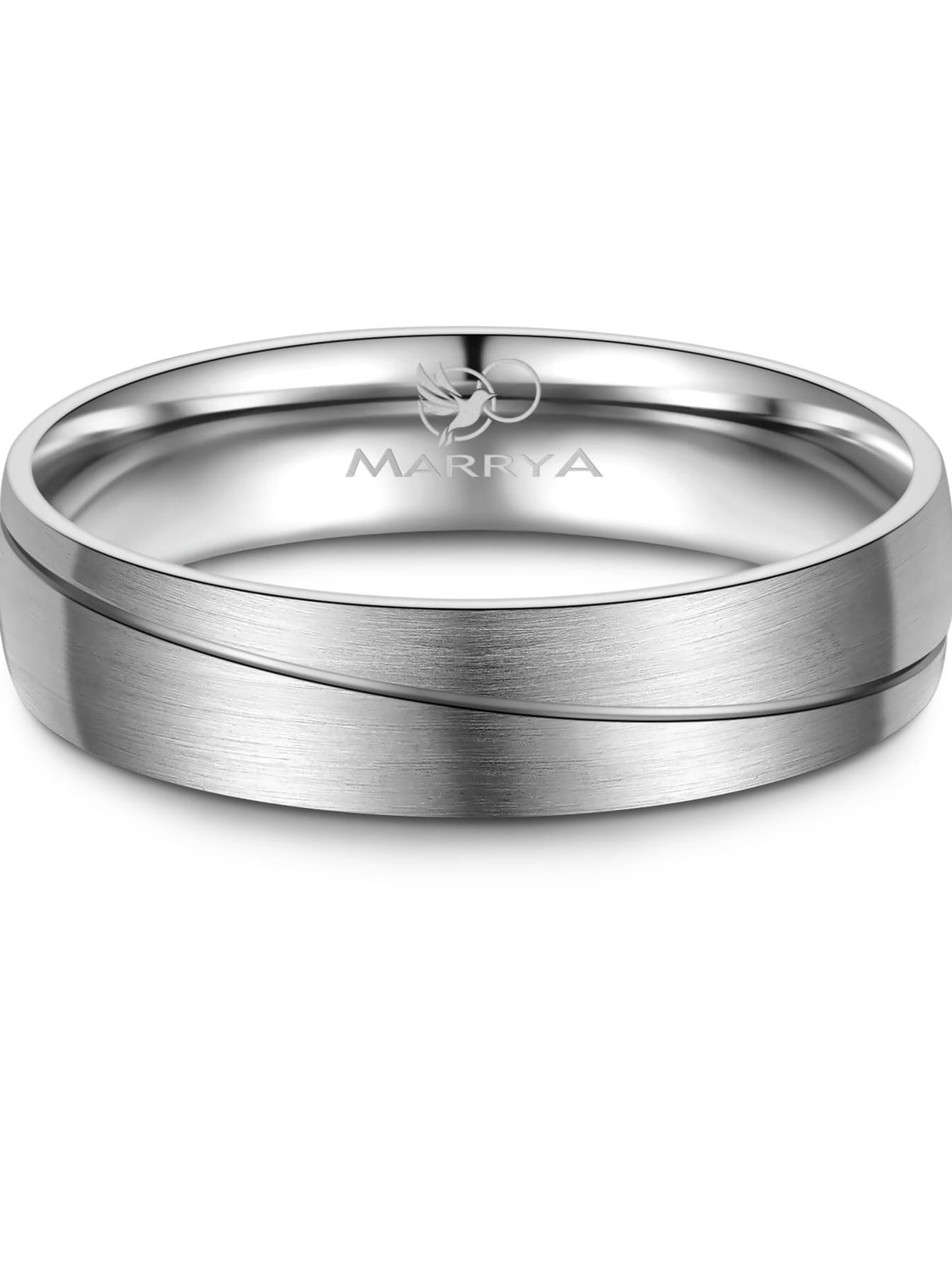 MARRYA Ring 'MARRYA TI-09 Ehering aus Titan'‌‌ in Silber