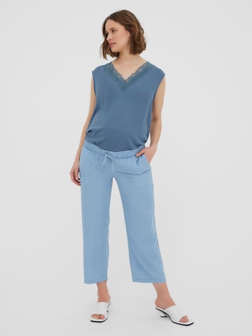 Vero Moda Maternity - Perna larga Calças de ganga 'Liliana' em azul