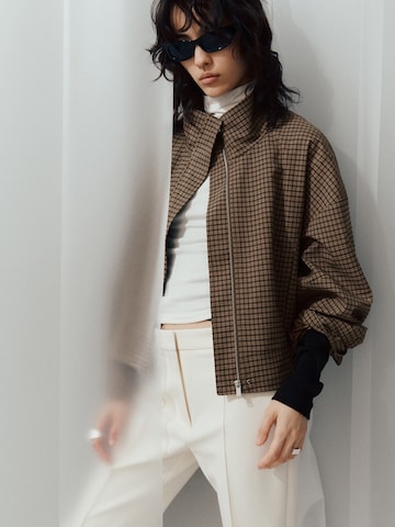 MANGO Between-Season Jacket 'Laura' in Brown: front
