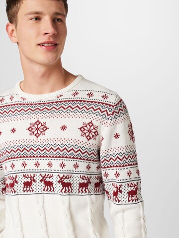 Pull-over 'Xmas' Lindbergh en beige