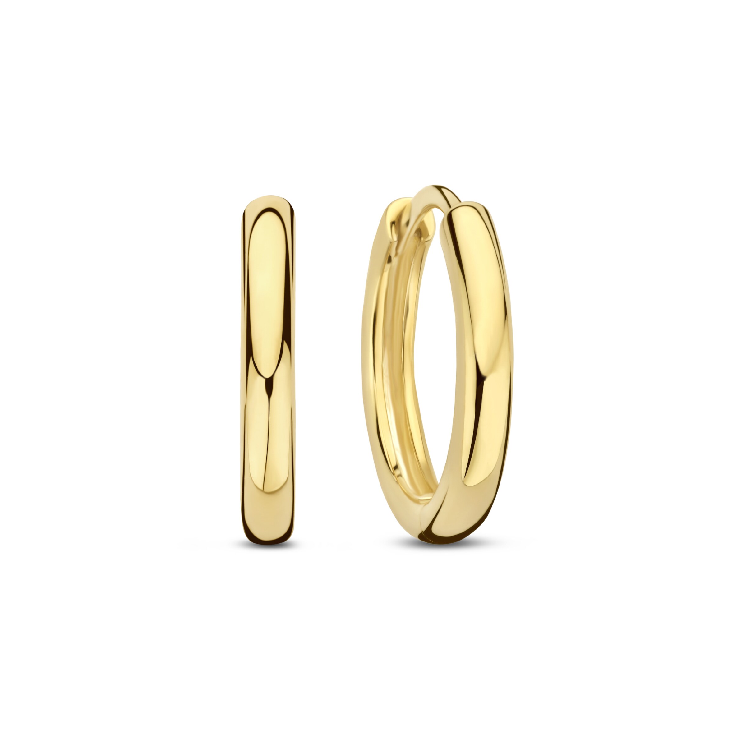 Beloro Jewels Earrings in Gold: front