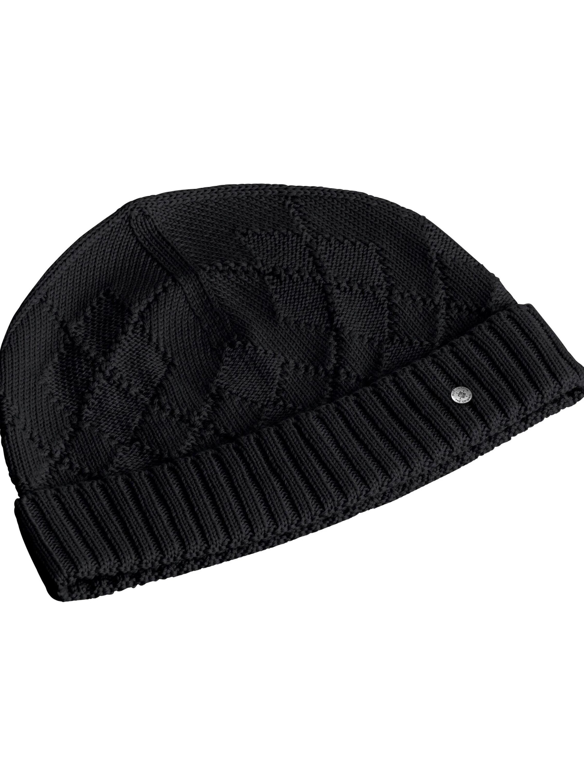 BURLINGTON Hut 'Argyle Accent'‌ in Schwarz