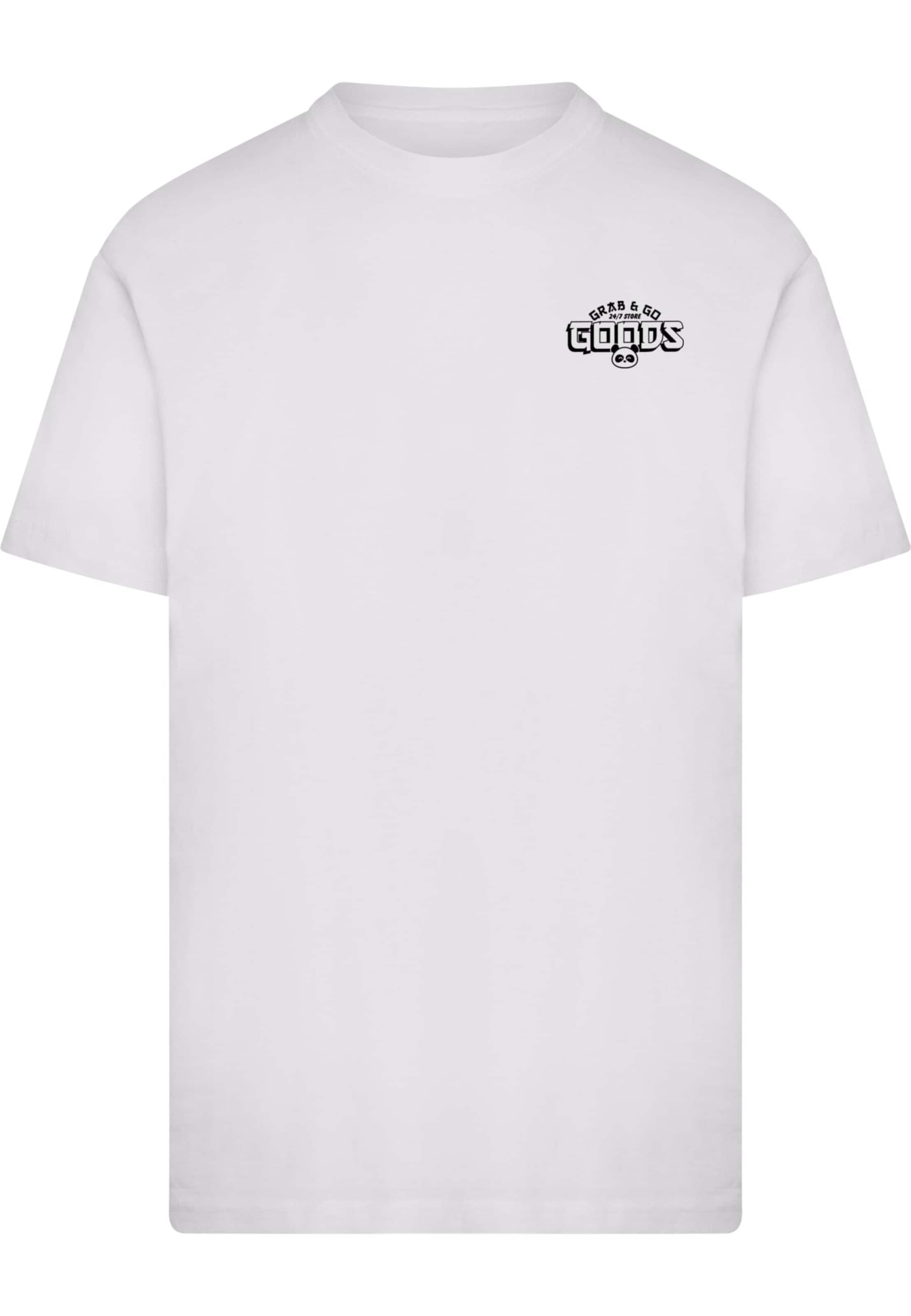 Mister Tee - Camisa 'Grab And Go' em branco: frente