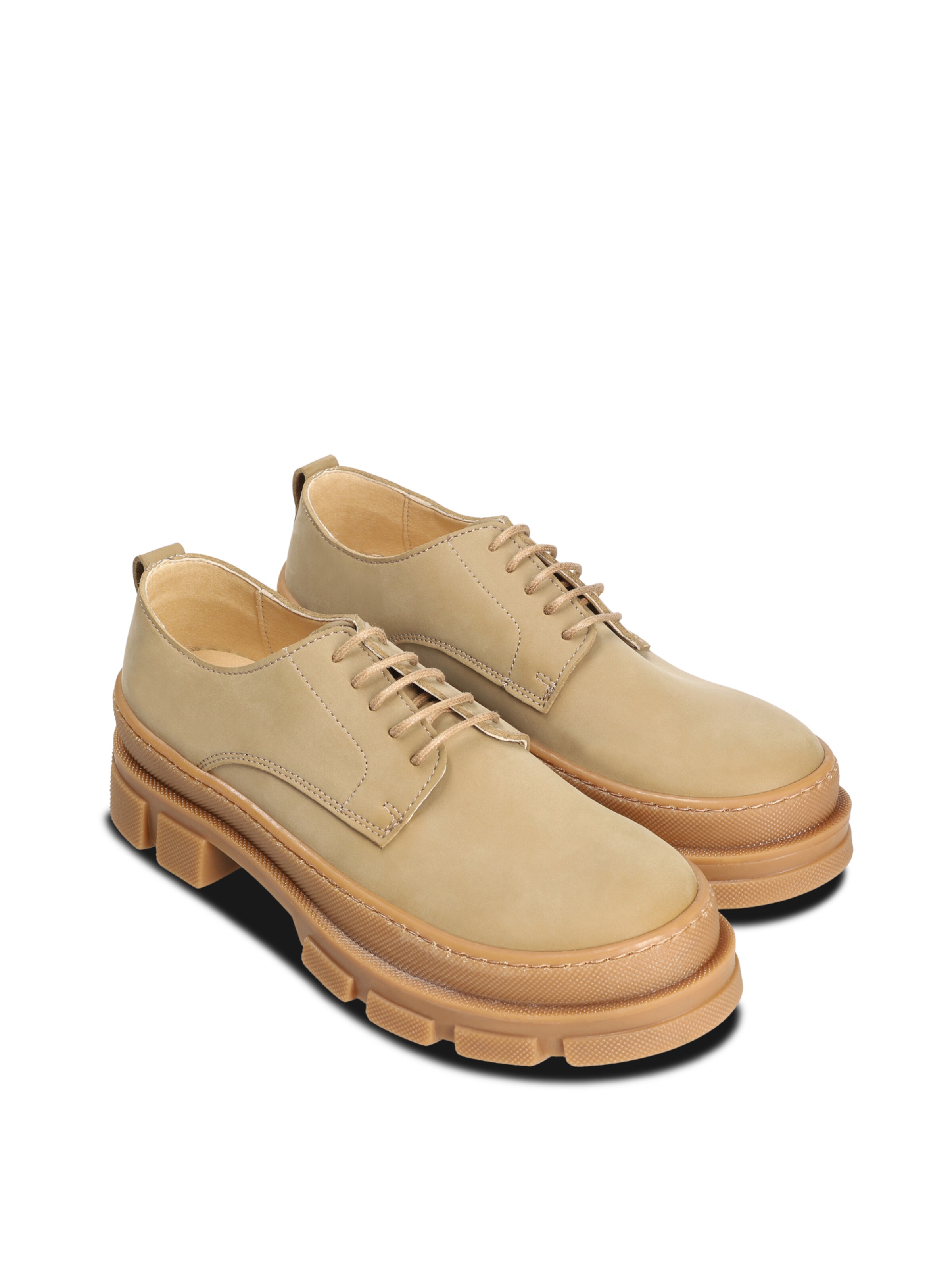 nae Vegan Shoes Schnürschuh 'Arum' in Beige