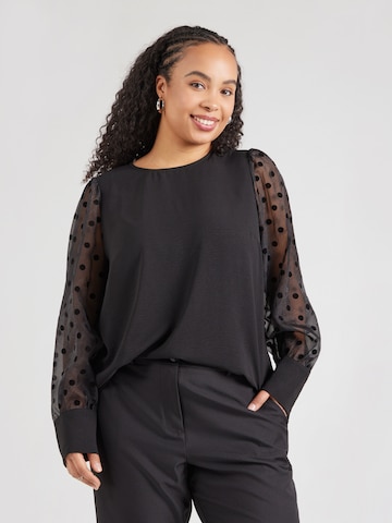 Vero Moda Curve Blouse 'VMCAlva' in Black: front