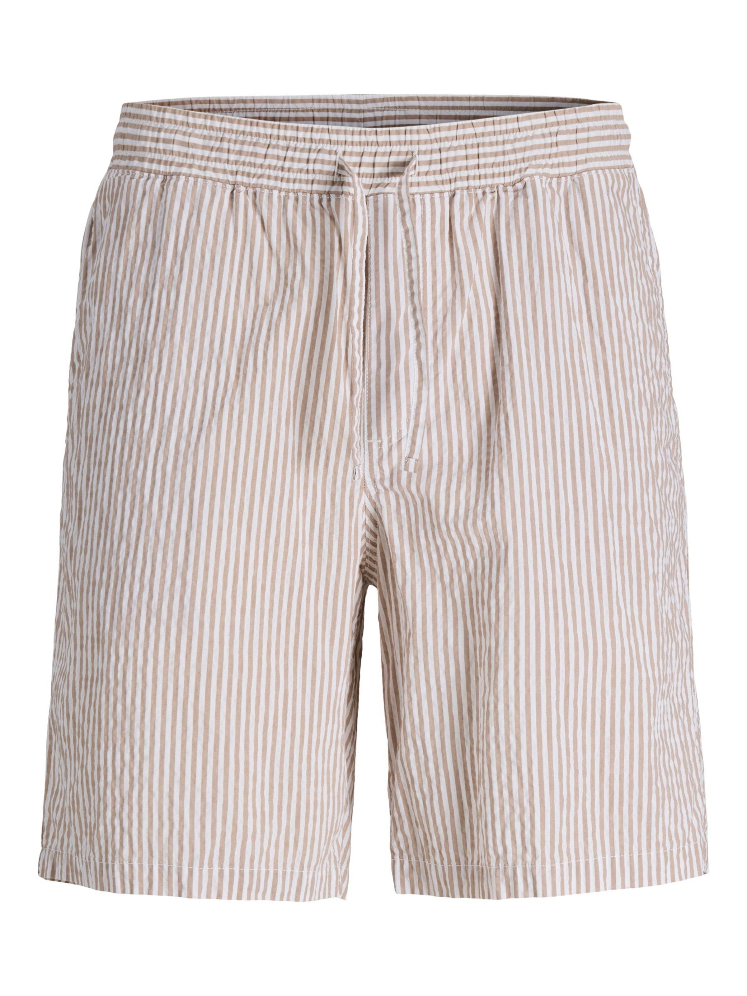 JACK & JONES Trousers 'JPSTJaiden' in Cappuccino / White, Item view
