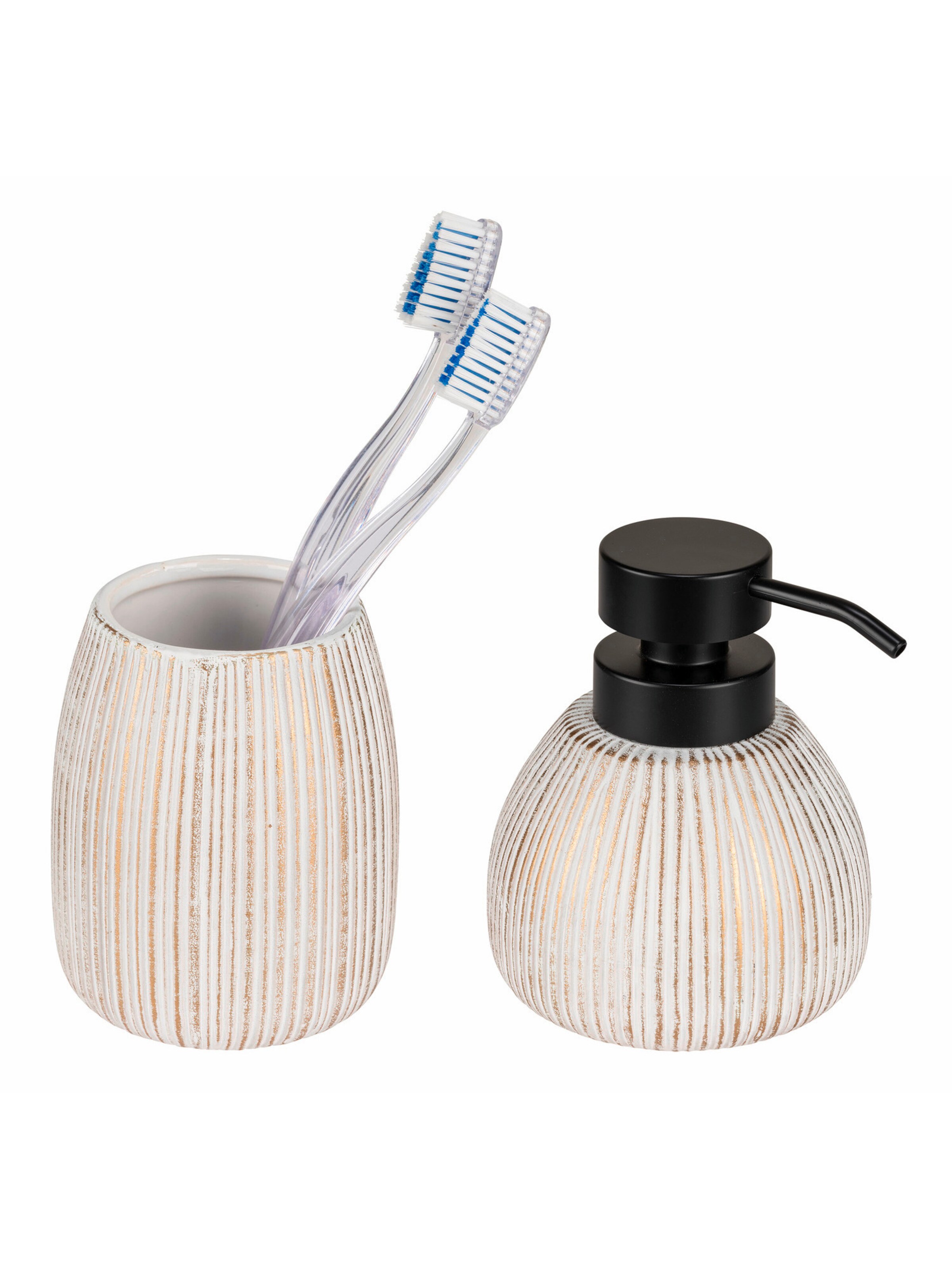 Wenko Bathroom Set in Gold