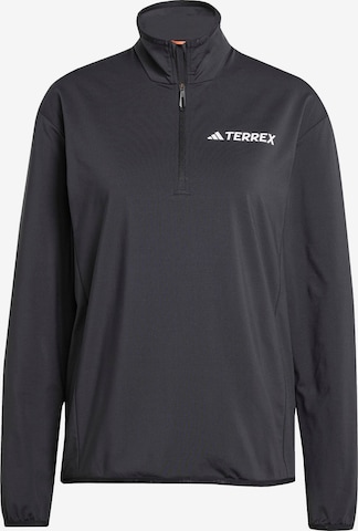 ADIDAS TERREX Performance shirt in Black: front