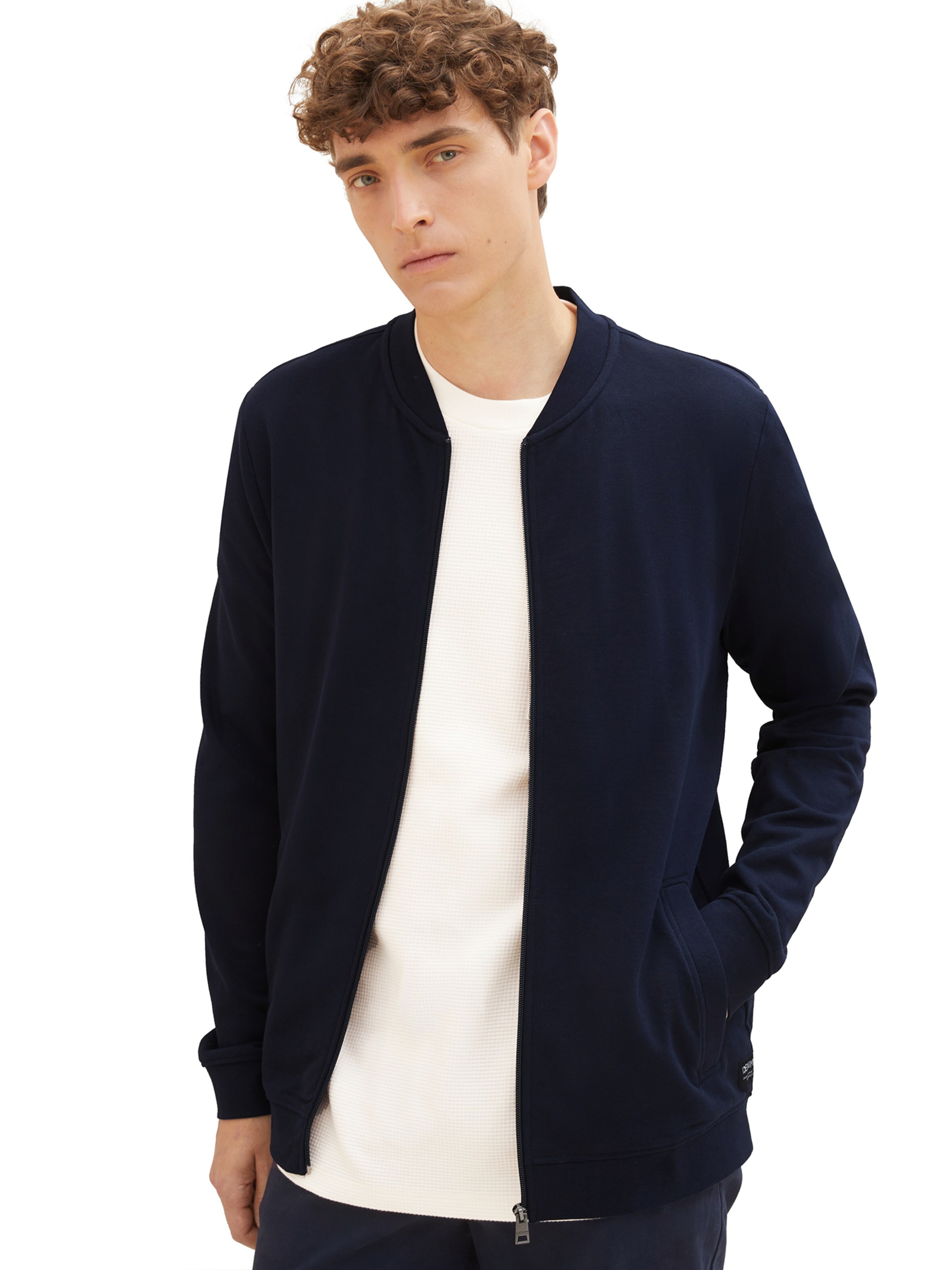 TOM TAILOR DENIM - Sudadera con cremallera en azul