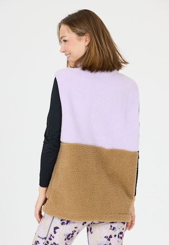 SLOPE Fleece-Weste 'Katau' in Lila