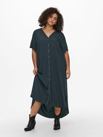 ONLY Carmakoma Shirt Dress in Blue