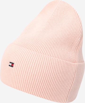 TOMMY HILFIGER Beanie 'Essential' in Pink: front