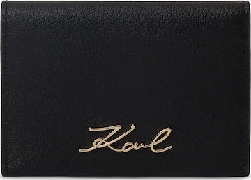 juoda Karl Lagerfeld Dėklas ' K/Signature Klappbares Kartenetui ': priekis