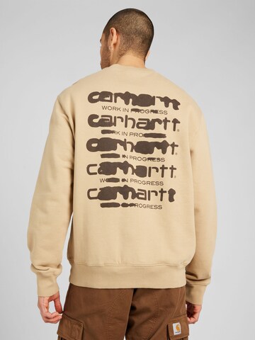 Carhartt WIP Tréning póló 'Ink Bleed' - barna: elől