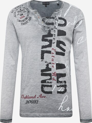 Key Largo Shirt 'VULCANO' in Grey: front