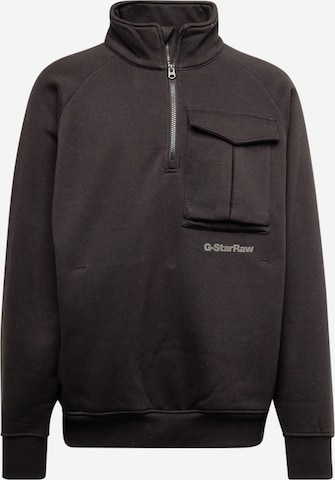 G-Star RAW Sweatshirt in Schwarz: predná strana