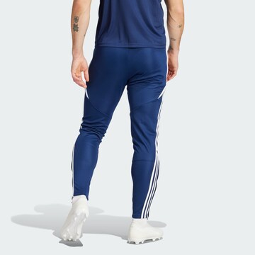 Effilé Pantalon de sport 'Tiro 24' ADIDAS PERFORMANCE en bleu