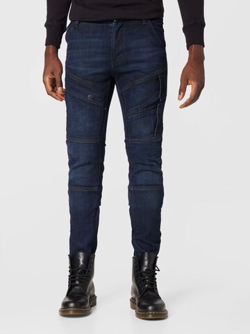 G-Star RAW Skinny Cargojeans 'Airblaze' in Blauw: voorkant