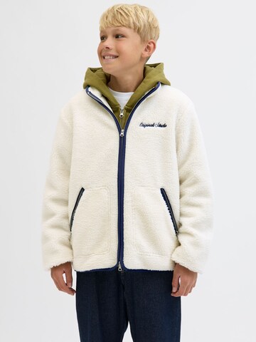 Jack & Jones Junior Between-season jacket in White: front