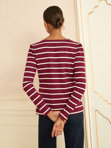 T-shirt love & roses en rouge