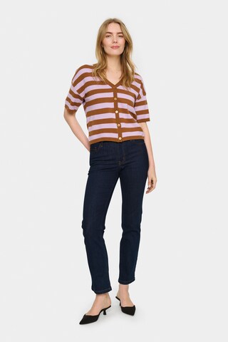 SAINT TROPEZ Cardigan ' Fikam ' i brun