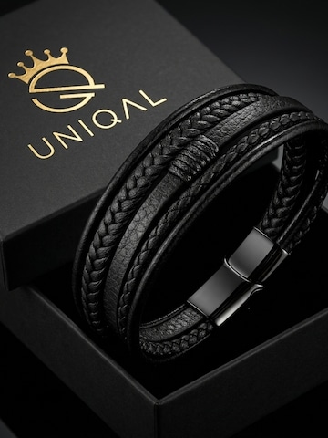 Bracelet 'LEDERARMBAND SHADOW' UNIQAL en noir