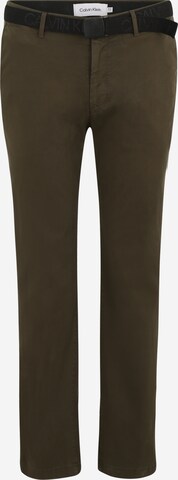 Calvin Klein Big & Tall Chino nohavice - Zelená: predná strana