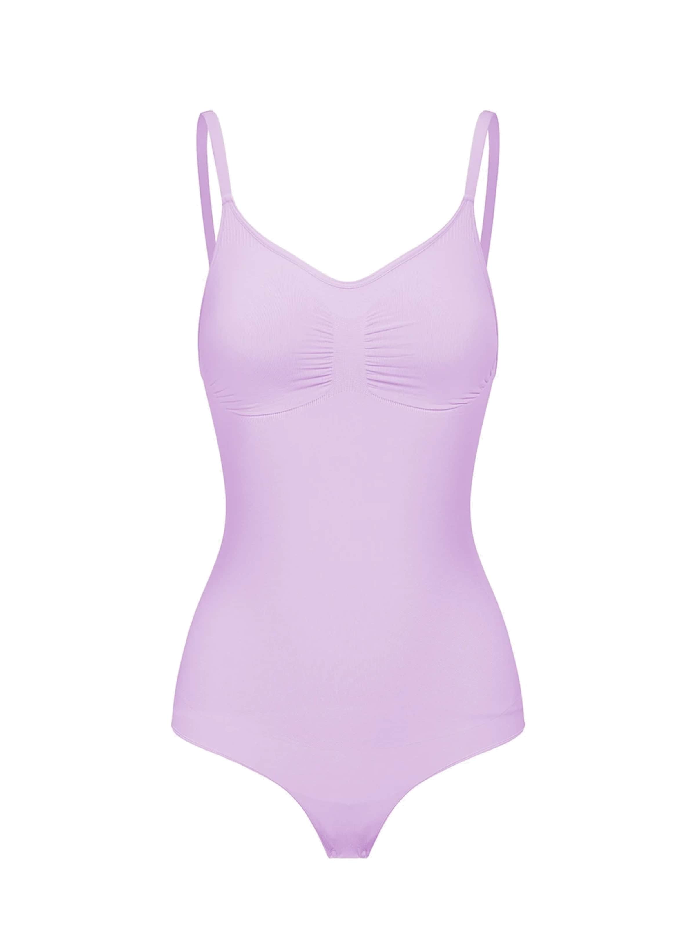 cfab (formerly creamy fabrics) - Body moldeador 'Sculpting Shapewear mit String' en lila: frente